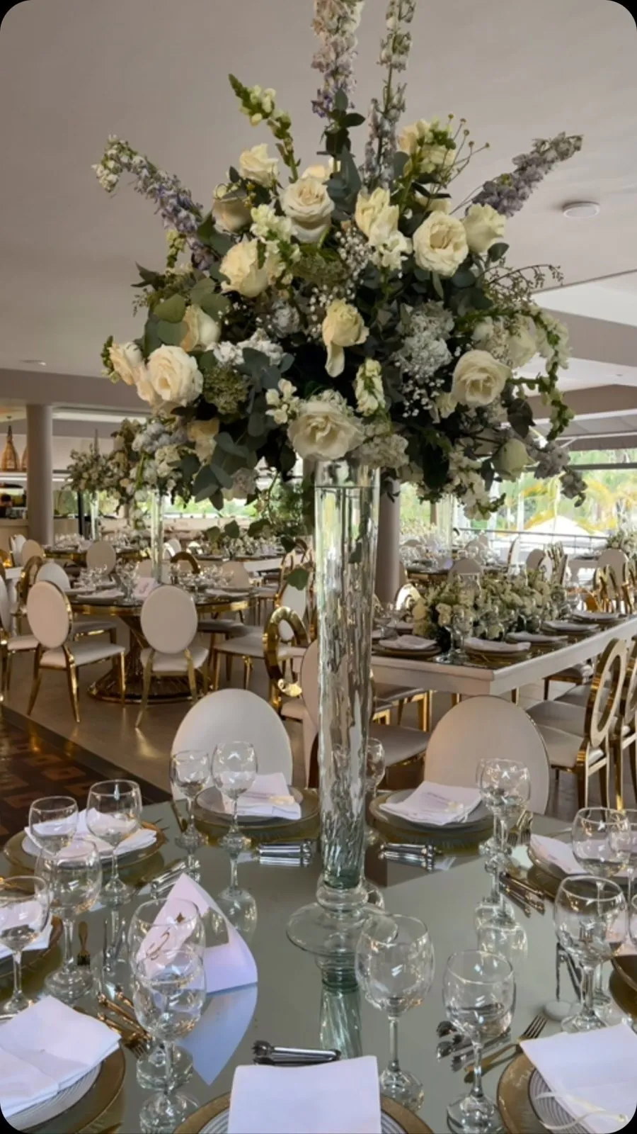 Decoración floral para una boda
