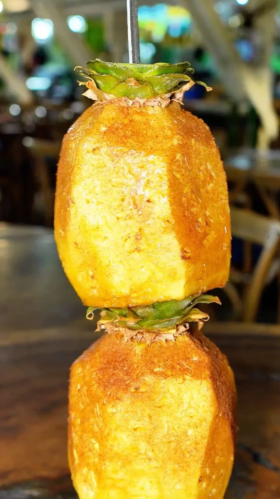 Piña caramelizada